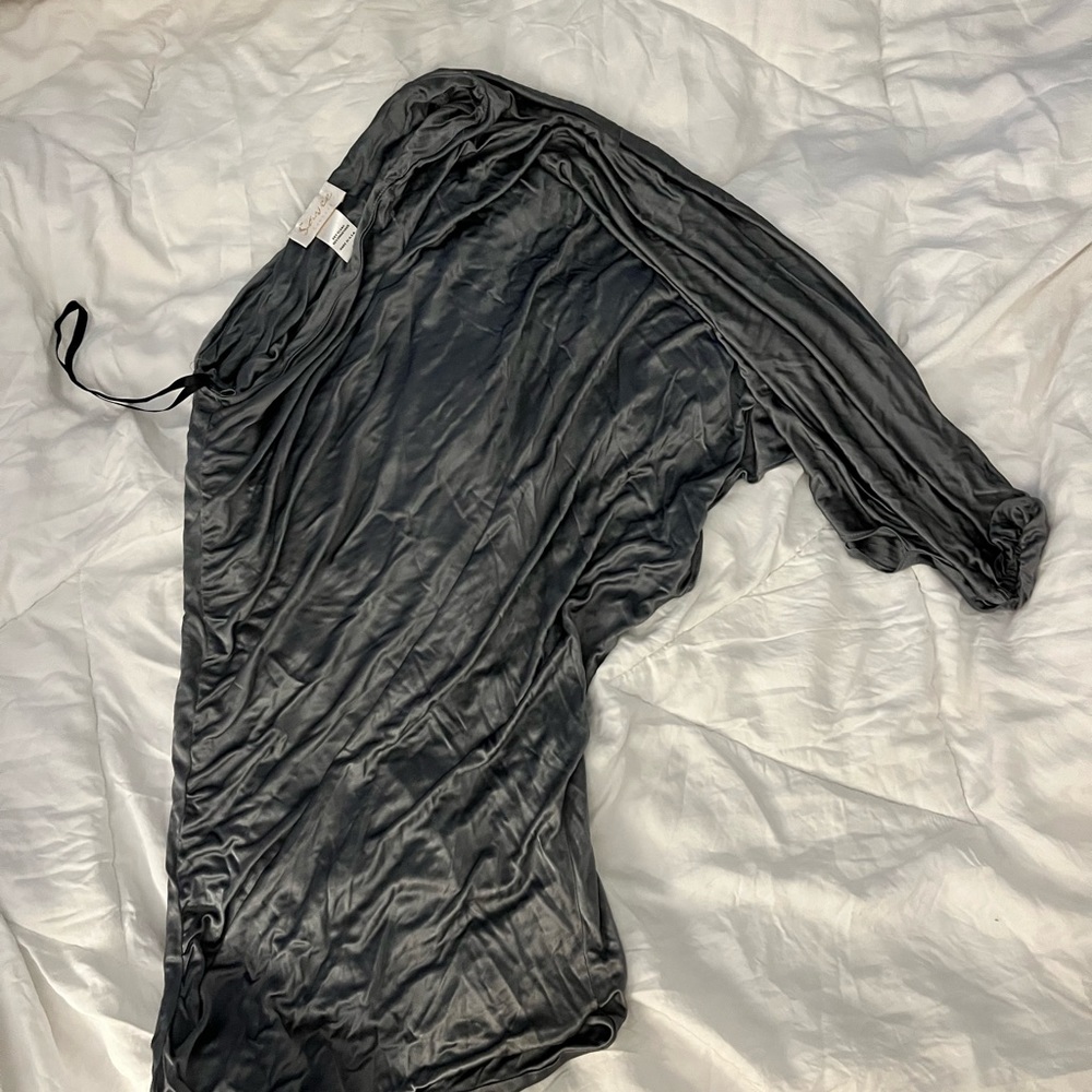 One sleeve mini dress